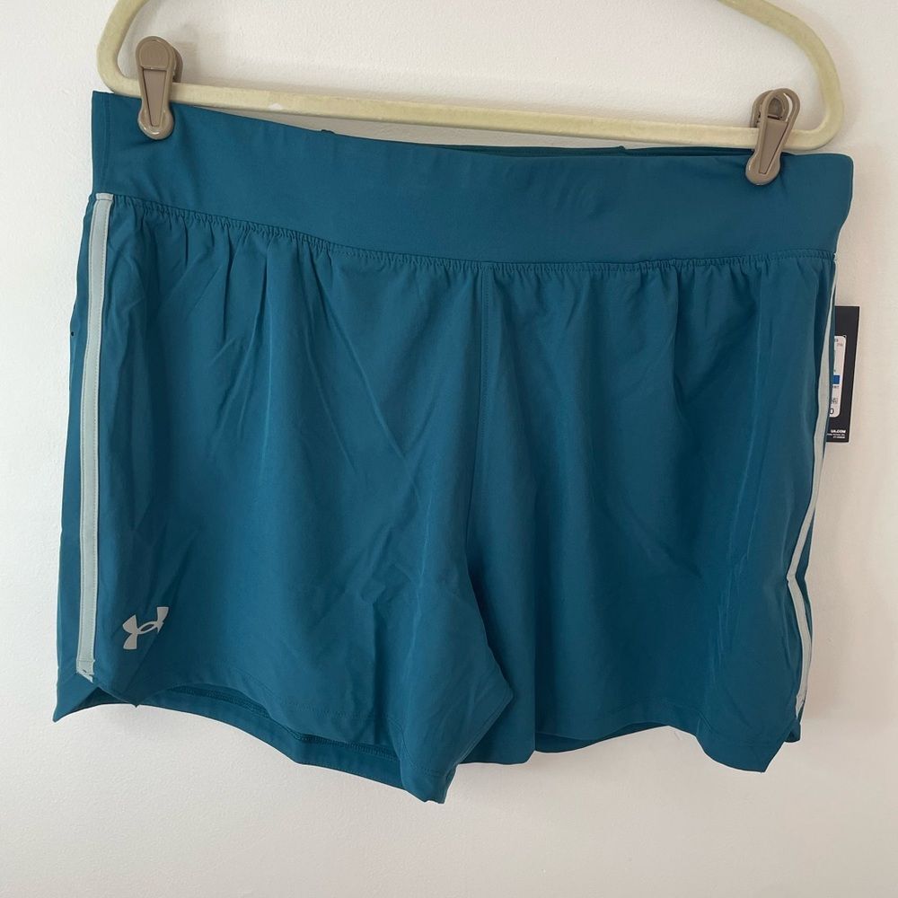 Under Armour Men's UA Speedpocket 5'' Shorts 1377485 - Teal - XL - New